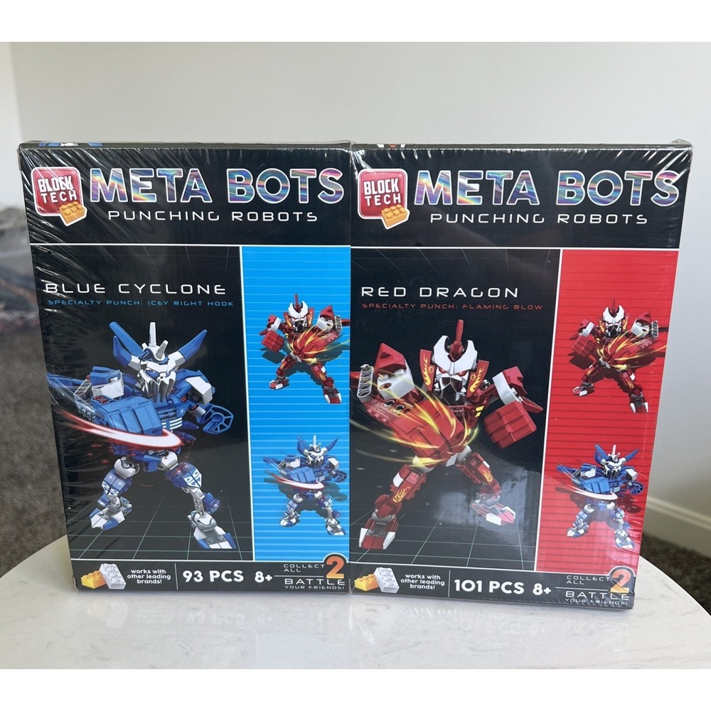 Block Tech Meta Bots Punching Robot 2-in-1 Building Set STEM Creative Learning - Picture 2 of 2